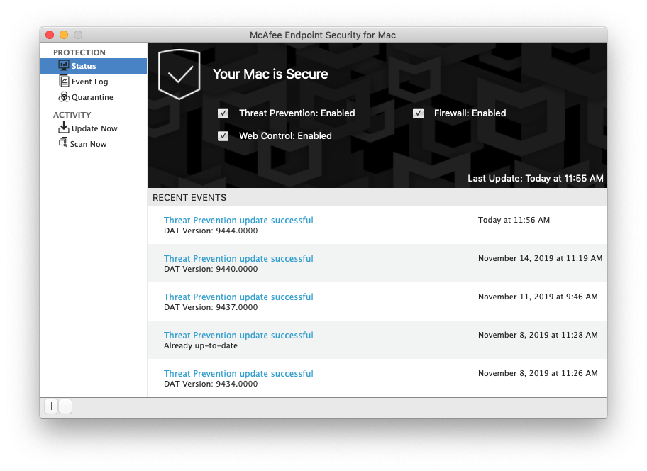 Mcafee Endpoint Security For Mac Mojave